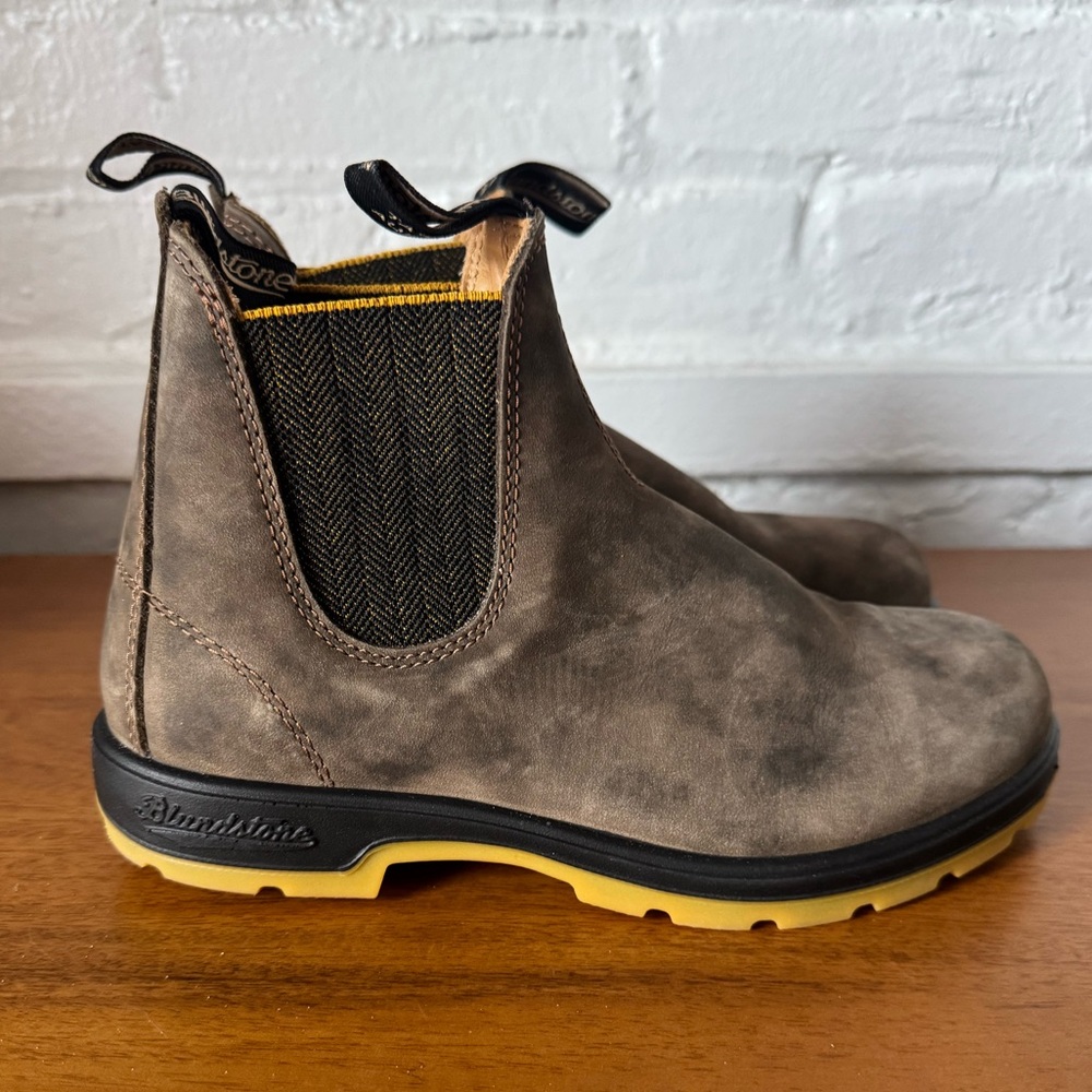 Blundstone Brown and Yellow Winter Boots